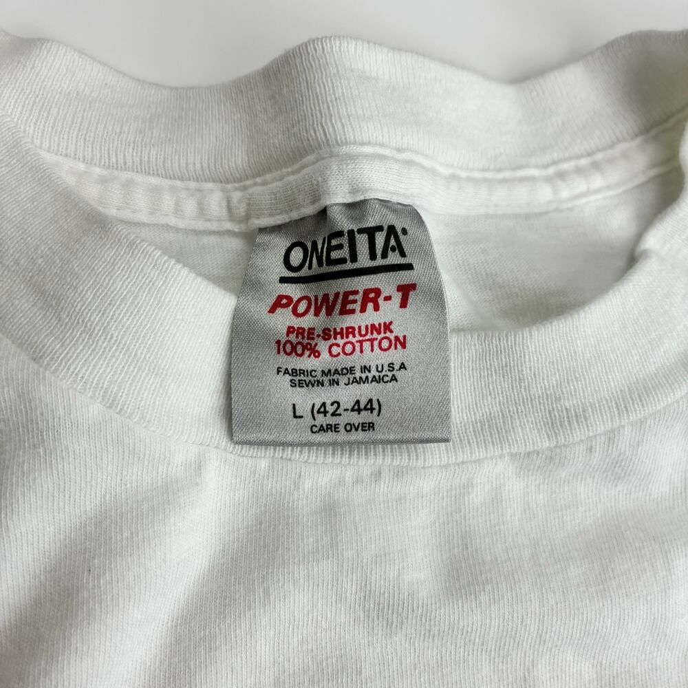 Vintage 1988 Rancho Murieta Grand Prix Tee L – Equestrian 80s Graphic Oneita - Picture 3 of 4
